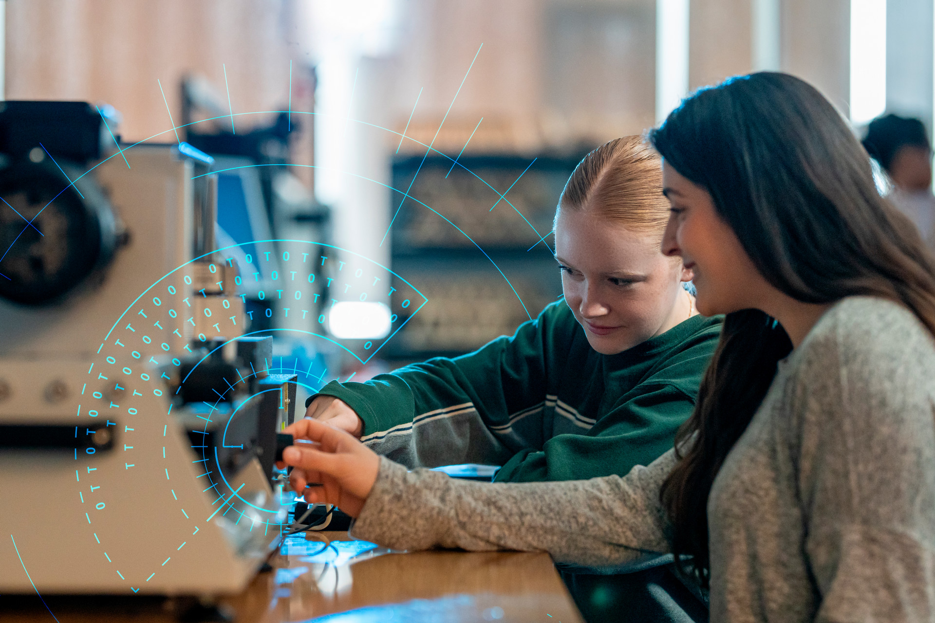 Students in a nuclear engineering lab