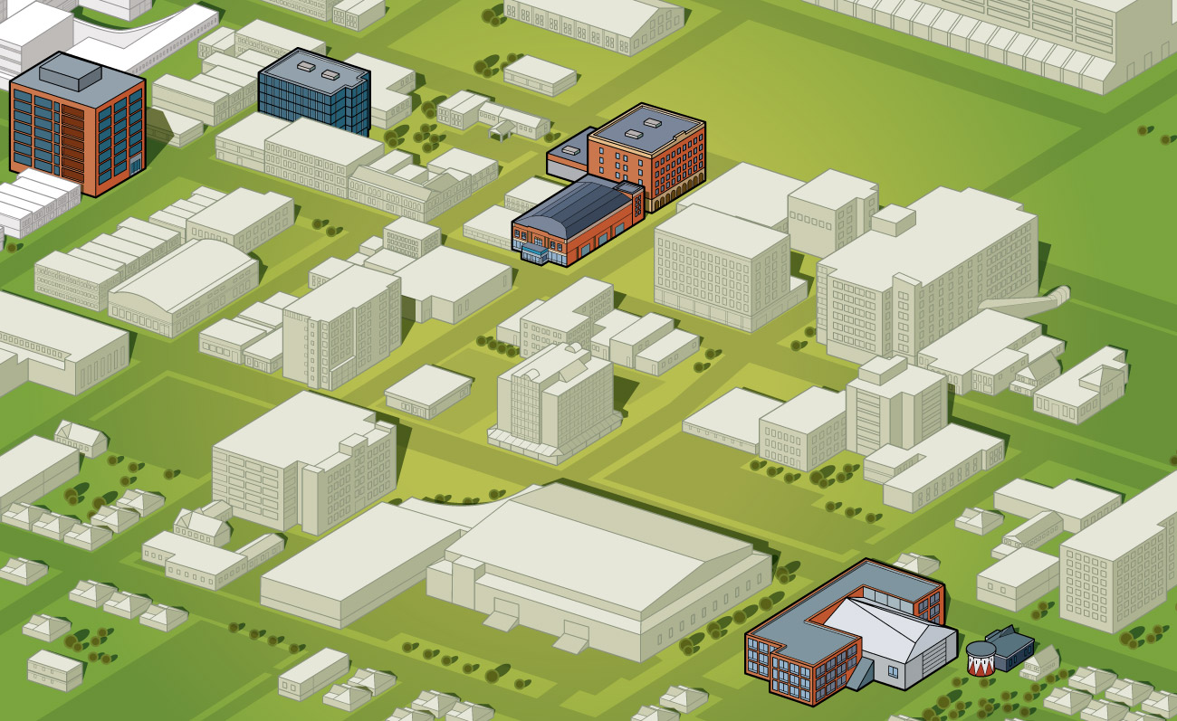 Downtown Oshawa campus map
