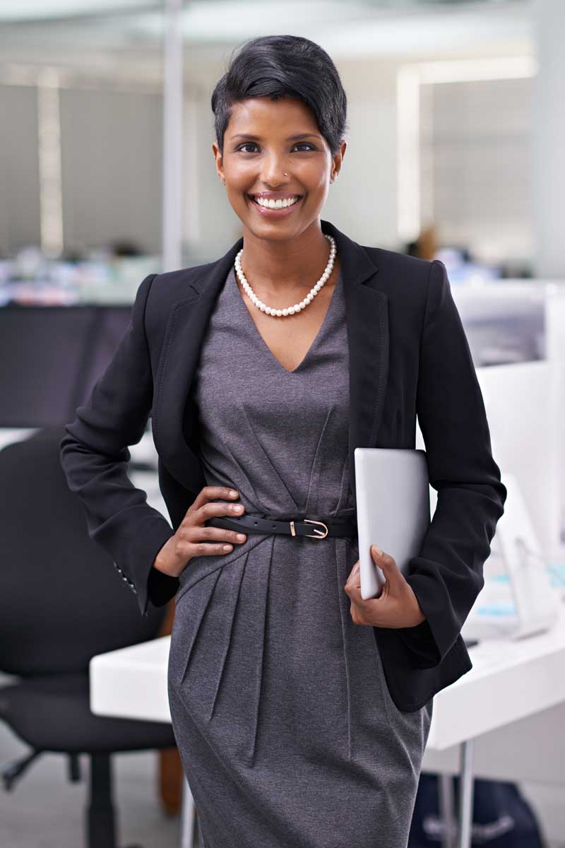 Female professional in an office